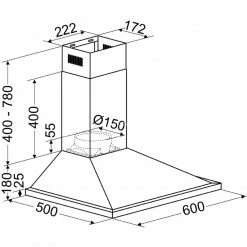 Wandhauben Bomann DU 652.1 IX, Dunstabzugshaube (edelstahl) -Dunstabzugshauben Soldes Bomann DU 652 1 IX Dunstabzugshaube@@1786059 5