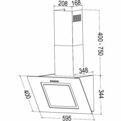 Wandhauben Bomann DU 7602 G, Dunstabzugshaube (schwarz) -Dunstabzugshauben Soldes Bomann DU 7602 G Dunstabzugshaube@@1786569 5