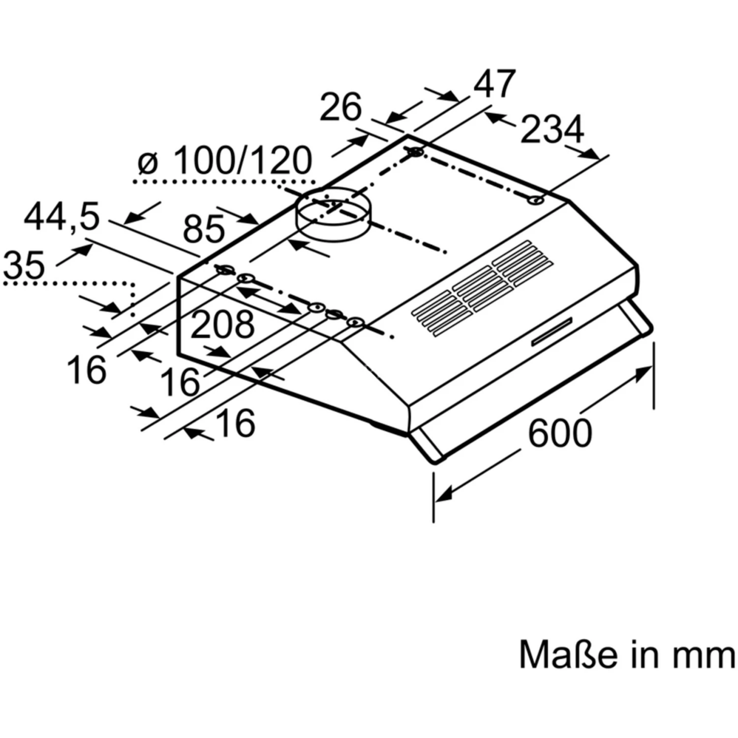 Unterbauhauben Bosch DUL63CC40 Serie | 4, Dunstabzugshaube (braun) 6 Unterbauhauben Bosch DUL63CC40 Serie | 4, Dunstabzugshaube (braun) – Image 6