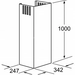 Zubehör Für Backofen Bosch Kaminverlängerung DHZ1223 (edelstahl, 1000 Mm) -Dunstabzugshauben Soldes Bosch Kaminverl ngerung DHZ1223@@9feazh05 1