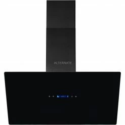 Wandhauben Exquisit KFD 817-2L, Dunstabzugshaube (schwarz, 80 Cm)