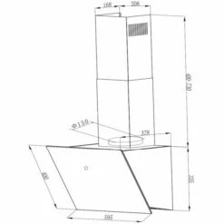 Wandhauben Respekta CH 111060 WA++, Dunstabzugshaube (weiß) -Dunstabzugshauben Soldes Respekta CH 111060 WA Dunstabzugshaube@@1624427 4