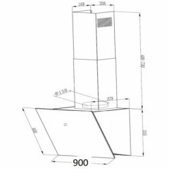 Wandhauben Respekta CH 111090 WA++, Dunstabzugshaube (weiß) -Dunstabzugshauben Soldes Respekta CH 111090 WA Dunstabzugshaube@@1624435 3