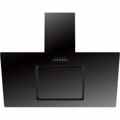 Wandhauben Respekta CH 22010/90 SBZ, Dunstabzugshaube (schwarz, 90 Cm)