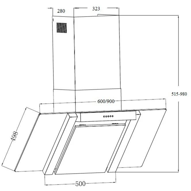 Wandhauben Respekta CH 22035 IXA, Dunstabzugshaube (edelstahl) 6 Wandhauben Respekta CH 22035 IXA, Dunstabzugshaube (edelstahl) – Image 6