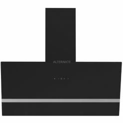Wandhauben Respekta CH 24080 SM, Dunstabzugshaube (schwarz, 80 Cm)