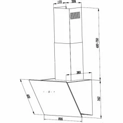 Wandhauben Respekta CH 24090 WAM, Dunstabzugshaube (weiß) -Dunstabzugshauben Soldes Respekta CH 24090 WAM Dunstabzugshaube@@1624791 4