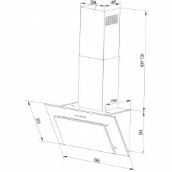 Wandhauben Respekta CH 33060 SB, Dunstabzugshaube (schwarz) -Dunstabzugshauben Soldes Respekta CH 33060 SB Dunstabzugshaube@@1625161 3