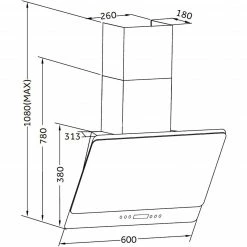 Wandhauben Respekta CH 77060 WA, Dunstabzugshaube (weiß/edelstahl) -Dunstabzugshauben Soldes Respekta CH 77060 WA Dunstabzugshaube@@9feadr26 4