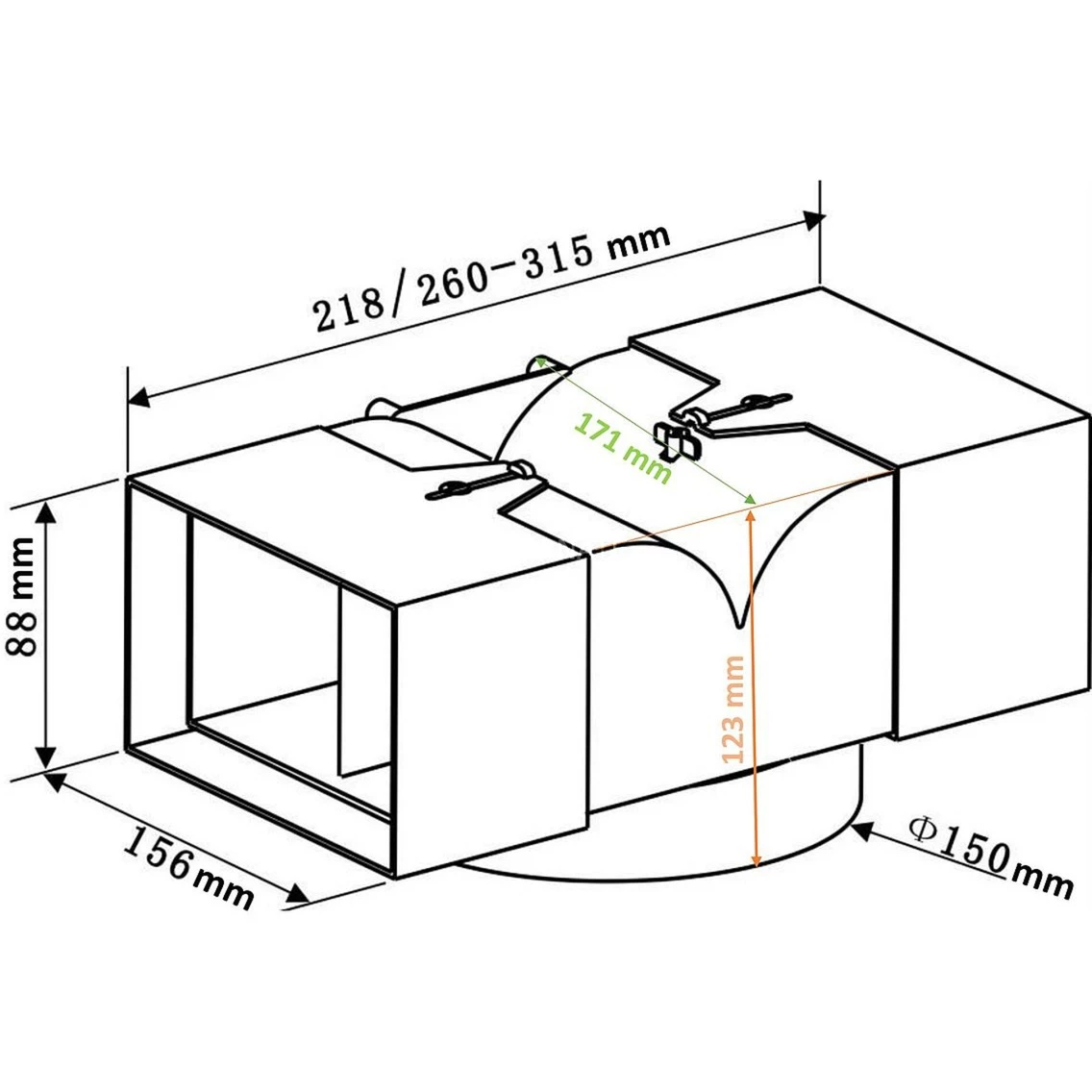 Umrüst-Set Für Dunstabzugshauben Respekta ULW 1, Umrüst-Set (schwarz) 2 Umrüst-Set Für Dunstabzugshauben Respekta ULW 1, Umrüst-Set (schwarz) – Image 2